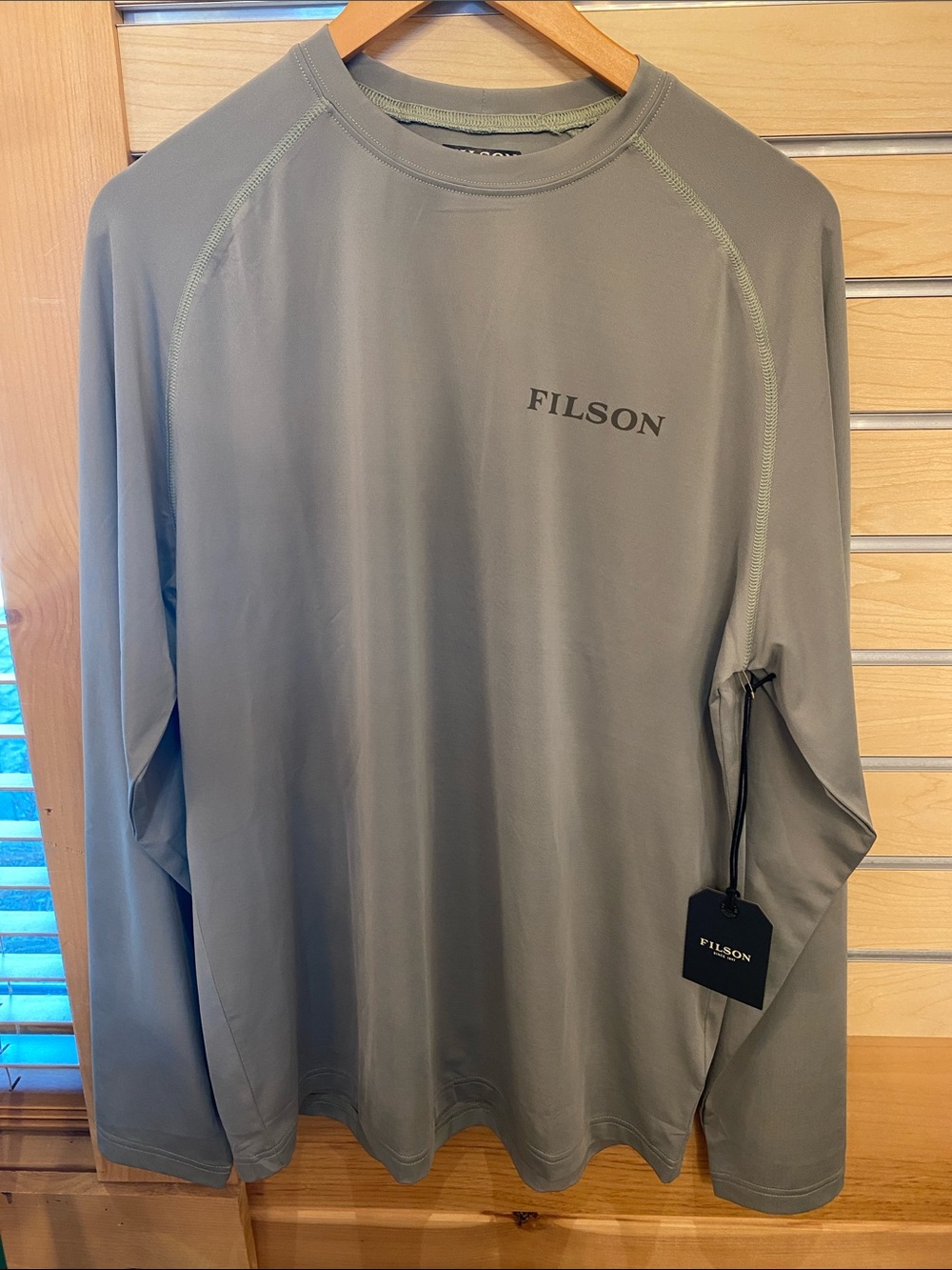 Filson Long Sleeve Crew — Gray Green